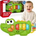WOOPIE BABY interaktyvus pianinas &bdquo;Krokodilas&ldquo; su garsais ir &scaron;viesa, nuo 18 mėn.