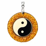Gintaro pakabukas &bdquo;Yin Yang&ldquo;