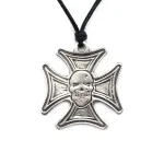 Amuletas "Geležinis kryžius su kaukole"
