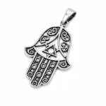 Sidabrinis amuletas &bdquo;Fatimos ranka&ldquo;
