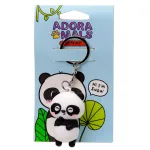 Panda &bdquo;Susu&ldquo; i&scaron; &bdquo;Adoramals&ldquo; serijos &ndash; 3D PVC raktų pakabukas