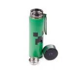 Minecraft Creeper kar&scaron;tų ir &scaron;altų gėrimų skaitmeninis termoso butelis