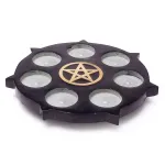 Juodo muilo akmens žvakidė "Pentagrama"