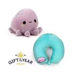 &bdquo;Swapseazzz Adoramals Ocean Octopus&ldquo; 2-in-1 pliu&scaron;inė kelioninė pagalvė ir žaislas