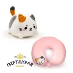 &bdquo;Swapseazzz Adoramals&ldquo; &bdquo;Cat&ldquo; 2-in-1 pliu&scaron;inė kelioninė pagalvė ir žaislas