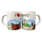 Porcelianinis puodelis &bdquo;I Heart Torino&ldquo;
