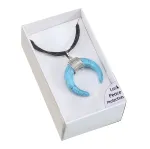 Turquoise Magnesite amuletas pakabukas
