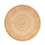 Medinė graviruota astrologinė lenta darbui su &scaron;vytuokle
