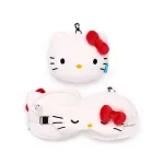 Relaxeazzz &bdquo;Hello Kitty&ldquo; pliu&scaron;inė kelioninė pagalvėlė ir akių kaukė