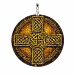 Gintarinis kelti&scaron;kas kryžius (Amber Celtic cross)