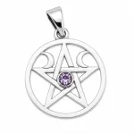 Sidabrinis amuletas &bdquo;Pentagramos &Scaron;viesa&ldquo;