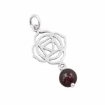 Sidabrinis amuletas &bdquo;&Scaron;aknies čakra&ldquo;
