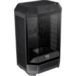 Thermaltake The Tower 300 Black Micro Tower korpusas su grūdinto stiklo &scaron;oniniu dangčiu