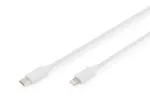 Įkrovimo laidas USB-C &ndash; Lightning Digitus Data DB-600109-010-W