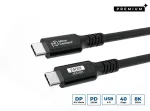 USB kabelis MicroConnect USB4CC15-240W 1,5 m USB-C 40 Gbit/s juodas