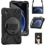 eSTUFF ES683612-BULK CHICAGO viso korpuso galinis dangtelis su ekrano apsauga, skirtas Samsung Galaxy Tab A9, polikarbonatas/silikonas, juodas