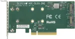 Supermicro PCIe papildinio kortelė 2x M.2 NVMe (AOC-SLG3-2M2-O)