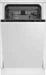 Beko BDIS36120Q įmontuojama indaplovė, 11 vietų, 47 dB, 6 programos, energijos klasė E