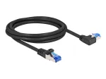 Tinklo kabelis DeLOCK RJ45 Cat.6A S/FTP 2m Juodas