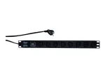 LogiLink PDU8A01 maitinimo skirstytuvas, 8x C13, 1U, 230 V, 10 A