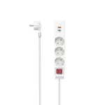 Hama 00223185 ilginimo laidas 1,4 m 3 AC lizdai Vidaus baltas