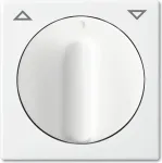 Busch-Jaeger Abdeckung Jalousie-Schalter, Jalousie-Taster Busch-balance SI Alpinwei&szlig; 2542 DR-914 (2542 DR-914)