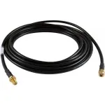 ALLNET 2m - 2xR-SMA - R-SMA - R-SMA - Gerade - Gerade - M&auml;nnlich/weiblich - Schwarz (ANT-CAB-RSMA-RSMA-200)