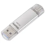 Hama C-Laeta USB atmintukas 128 GB USB Type-A / USB Type-C 3.2 Gen 1 (3.1 Gen 1) Sidabrinis