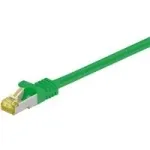 Wentronic Goobay Cat.7 sujungiamasis kabelis, S/FTP (PiMF), žalias, 15 m - LSZH halogenų neturintis, varinis, RJ45 ki&scaron;tukas (91649)