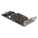 DeLOCK PCI Express x8 kortelė su 2 x vidiniais NVMe M.2 Key M lizdais, bifurkacija, Low Profile