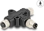 DeLOCK M8 T-Splitter A-koduotas 3 kontaktų 1 x ki&scaron;tukas į 2 x lizdą lygiagretus jungimas