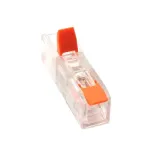 Hismart EL240487 &ndash; universalus push-in laidų jungtuvas, 1:1, 0,2&ndash;4,0 mm&sup2;, 32 A / 450 V, pakuotė 100 vnt.
