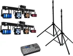 LED Lazerinė Juostų Sistema EUROLITE 2x KLS PRO su Easy Show ir 2x M-4 Stovais