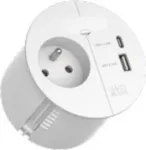 Maitinimo juosta Bachmann LOOP IN CHARGE 938.302 su 1x UTE ki&scaron;tukiniu lizdu ir 1x USB 22W