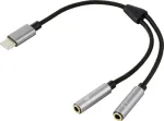 Renkforce USB 2.0 kompiuterio Y-laidinukas [1x USB-C ki&scaron;tukas &ndash; 2x lizdas]