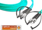 Lightwin LDP-50 FC-ST 5.0 OM3 &scaron;viesolaidinis kabelis 5 m, vandens spalvos