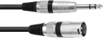 Omnitronic XLR į 6,3 mm Jack adapterio kabelis 30225196 &mdash; 1x XLR ki&scaron;tukas, 1x 6,3 mm Jack, 2 m