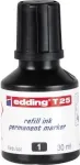 Edding T 25 ra&scaron;alas žymekliams papildyti, permanentinis, juodas, 30 ml