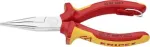 Replės smailianosės KNIPEX 25 06 160 T, 160 mm, 2,5 mm, chromo vanadžio plienas, oranžinė/raudona