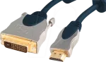 Vaizdo kabelio adapteris ShiverPeaks SP77480 1 m HDMI Type A DVI-D mėlynas