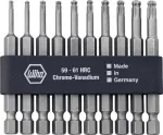 Wiha 7045BE9570 10 dalių atsuktuvo galvučių rinkinys, Torx su rutuliniu galu