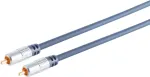 Cinch (RCA) kabelis ShiverPeaks 90022-5.0MHQ 5 m &ndash; chromuoti metaliniai lizdai, paauksuoti kontaktai