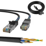 Extralink Cat.5e FTP 3m LAN jungiamasis laidas, varinis tinklo kabelis