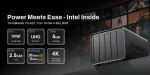 Tinklinis duomenų saugojimo įrenginys TERRAMASTER F4-425 NAS su Intel Celeron N5095 keturių branduolių 2GHz, 4GB DDR4