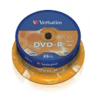 Verbatim DVD-R 4,7 GB 16x, spiralinis įpakavimas, 25 vnt. (43522)