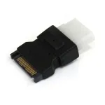 StarTech.com SATA į LP4 maitinimo adapteris, SATA (15 kontaktų), LP4 (4 kontaktų), juodas