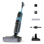 Rowenta X-Clean 2 GZ2271E0 belaidis &scaron;lapio/sauso valymo siurblys, 35 min veikimo laikas, be mai&scaron;elio, mėlynas