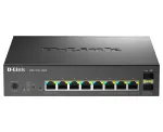 D-Link 10 prievadų Multi-Gigabit Smart Managed PoE+ jungiklis su 8 multi-Gigabit 2,5G PoE ir 2 10G SFP+ prievadais