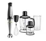 Braun MultiQuick 7 MQ 7045X 1.25 L Panardinis blenderis 1000 W Juoda, Nerūdijantis plienas