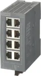 Siemens 6GK5008-0BA10-1AB2 SCALANCE XB008 nevaldomas pramoninis Ethernet jungiklis, 8 prievadai 10/100 Mbps, montavimui ant DIN bėgio